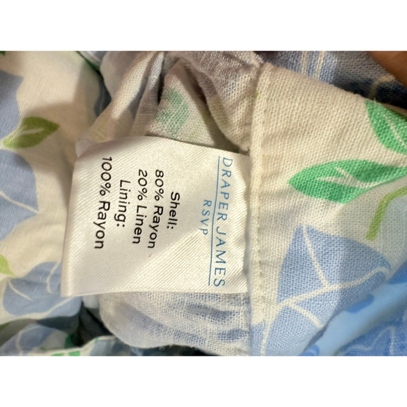 Draper James Floral A Line Skirt White Blue - Picture 6 of 8